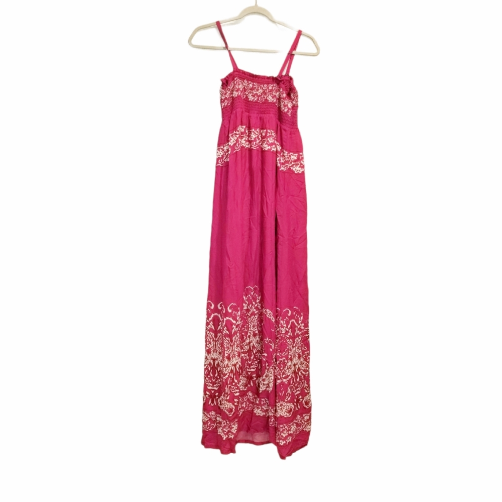 Tommy Bahama Maxi Dress Pink Embroidery - Picture 5 of 5